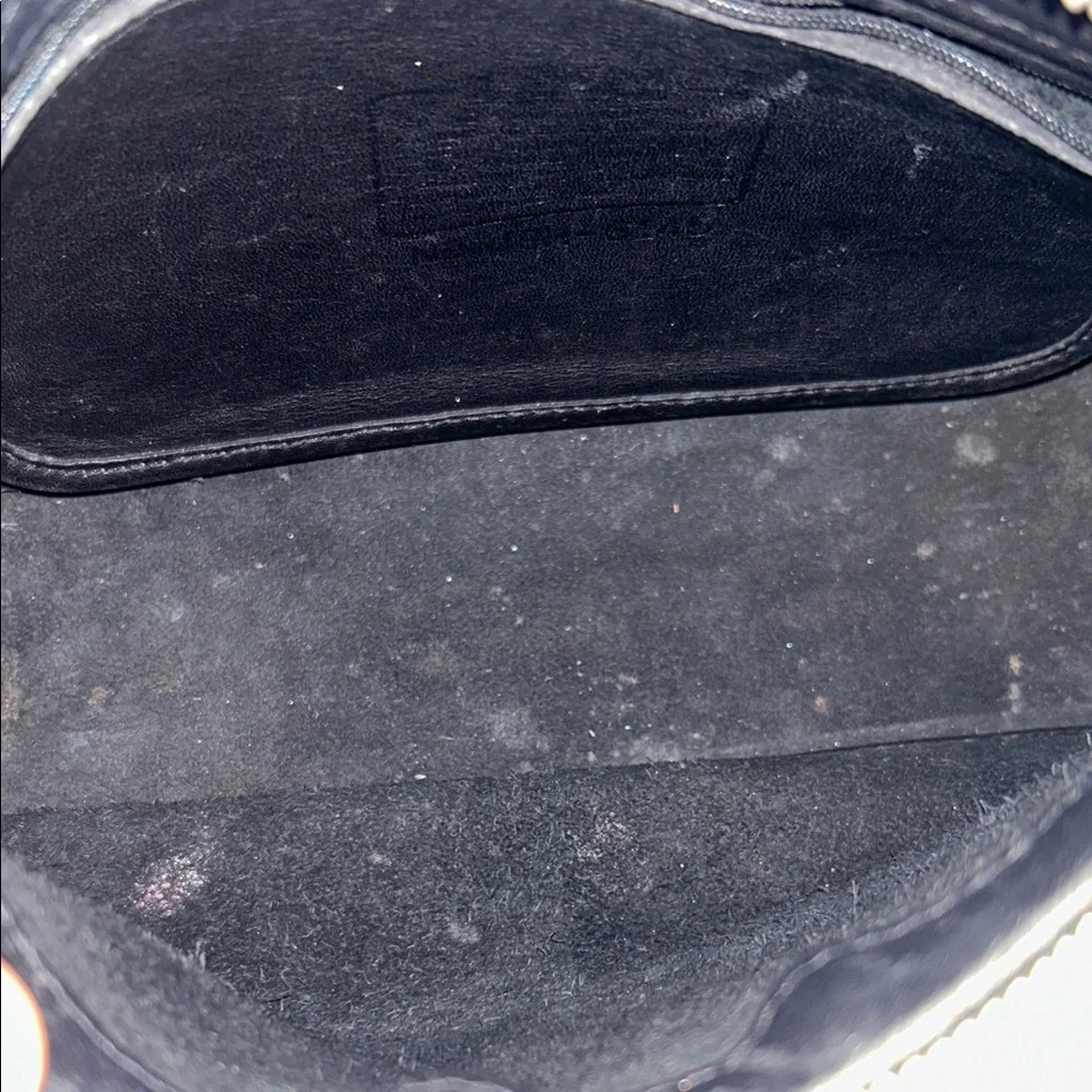 Black Leather Messenger Bag